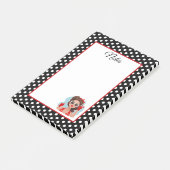 Retro Girl Post-it Klebezettel (angewinkelt)