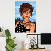 Retro Girl Poster (Heimbüro)