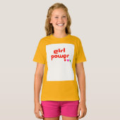 Retro Girl Power T-Shirt (Vorne ganz)