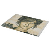 Retro Girl Schneidebrett (Ecke)