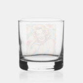 Retro Girl Trinkbehälter Set Whiskyglas (Rückseite)
