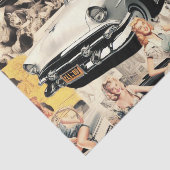 Retro Girls Collage aus den 50er Jahren Seidenpapier (Ausschnitt)