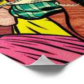 Retro Girls Comic Poster (Ecke)
