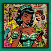 Retro Girls Comic Poster