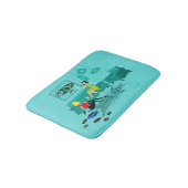 Retro Girls' Nacht in der Badematte (Schrägansicht)