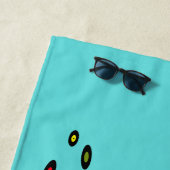 Retro Girl's Night in Beach Handtuch (Beispiel)