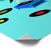 Retro GIrls' Night in Poster (Ecke)