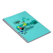 Retro Girl's Night in Spiral Notebook Notizblock (Rechte Seite)