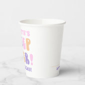 Retro Girls schlafen über Party Pappbecher (Links)