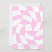 Retro Girls Sleep Over Party Einladung (Rückseite)