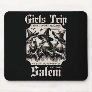 Retro Girls Trip Salem 1692 sie vermissten eine He Mousepad