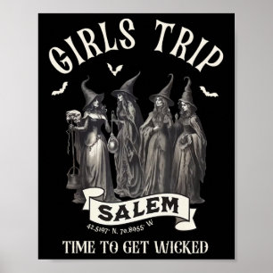 Retro Girls Trip Salem 1692 sie vermissten eine He Poster