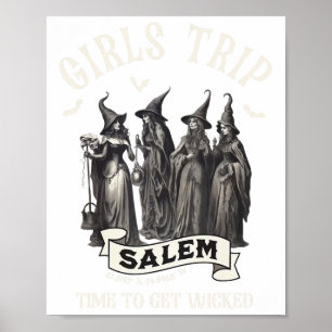 Retro Girls Trip Salem 1692 sie vermissten eine He Poster