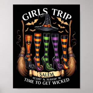 Retro Girls Trip Salem Time zu Salem 1692 Hall Poster