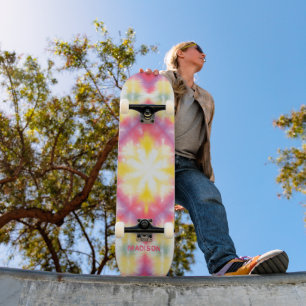 Retro Girly-Gefärbte Krawatte - Benutzerdefinierte Skateboard