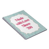 Retro Girly "Hübsche Bitte" Print | Vintag Notizblock (Rechte Seite)