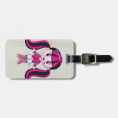 Retro Girly Monster-Vampirs-Mädchen Gepäckanhänger (Vorderseite horizontal)