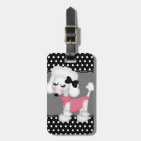 Retro Girly Paris-Pudel-Hund