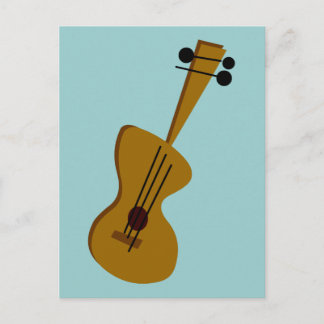 Retro-Gitarre der Fünfzigerjahre Postkarte