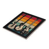 Retro Gitarre Fliese (Seite)