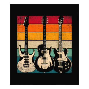 Retro Gitarre Fotodruck