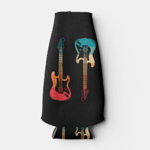 Retro Gitarre Gitarrist E-Bass Gitarre Rock M Flaschenkühler
