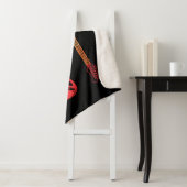 Retro Gitarre Gitarrist Electric Bass Gitarre Rock Sherpadecke (Beispiel)