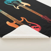 Retro Gitarre Gitarrist Electric Bass Gitarre Rock Sherpadecke (3/4)