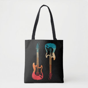 Retro Gitarre Gitarrist Electric Bass Gitarre Rock Tasche