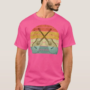 Retro Gitarre Gitarrist Muscians Acoustic Guitar L T-Shirt