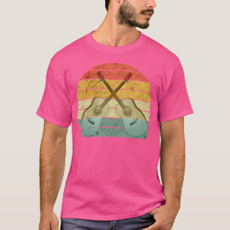 Retro Gitarre Gitarrist Muscians Acoustic Guitar L T-Shirt