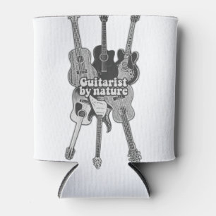 Retro-Gitarre in Schwarz und Weiß für Gitarrist Dosenkühler
