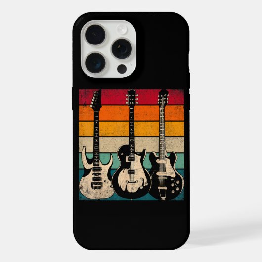 Retro Gitarre iPhone Hülle (Rückseite)