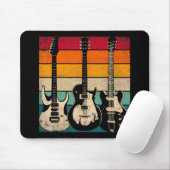 Retro-Gitarre Mousepad (Mit Mouse)