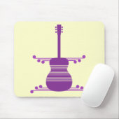 Retro Gitarre Mousepad, Lila Mousepad (Mit Mouse)