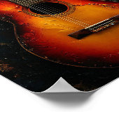 Retro-Gitarre Poster (Ecke)