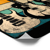 Retro Gitarre Poster (Ecke)