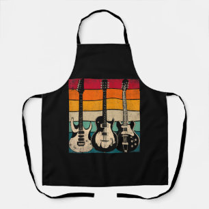 Retro Gitarre Schürze