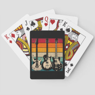 Retro Gitarre Spielkarten
