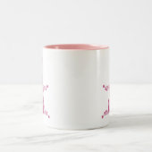 Retro Gitarre Tasse, Magenta Zweifarbige Tasse (Mittel)