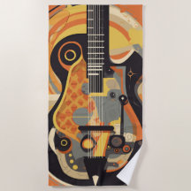 Retro-Gitarren-Illustration
