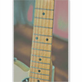 Retro-Gitarrengeschenk Aufkleber (Vorderseite)