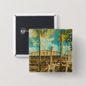 Retro-Gitarrengeschenk Button (Vorne & Hinten)