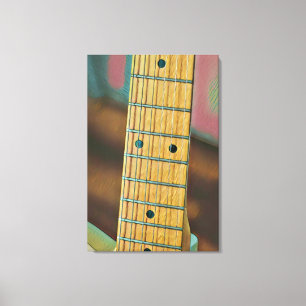 Retro-Gitarrengeschenk Leinwanddruck