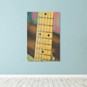 Retro-Gitarrengeschenk Leinwanddruck (Insitu (Holzboden))