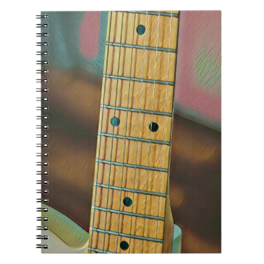 Retro-Gitarrengeschenk Notizblock (Vorderseite)