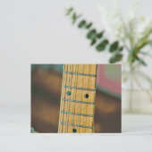 Retro-Gitarrengeschenk Postkarte (Stehend Vorderseite)