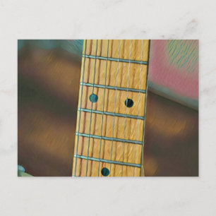 Retro-Gitarrengeschenk Postkarte