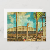 Retro-Gitarrengeschenk Postkarte (Vorne/Hinten)