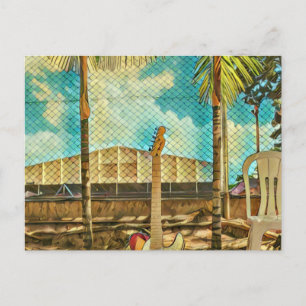 Retro-Gitarrenliebhaber-Geschenk Postkarte